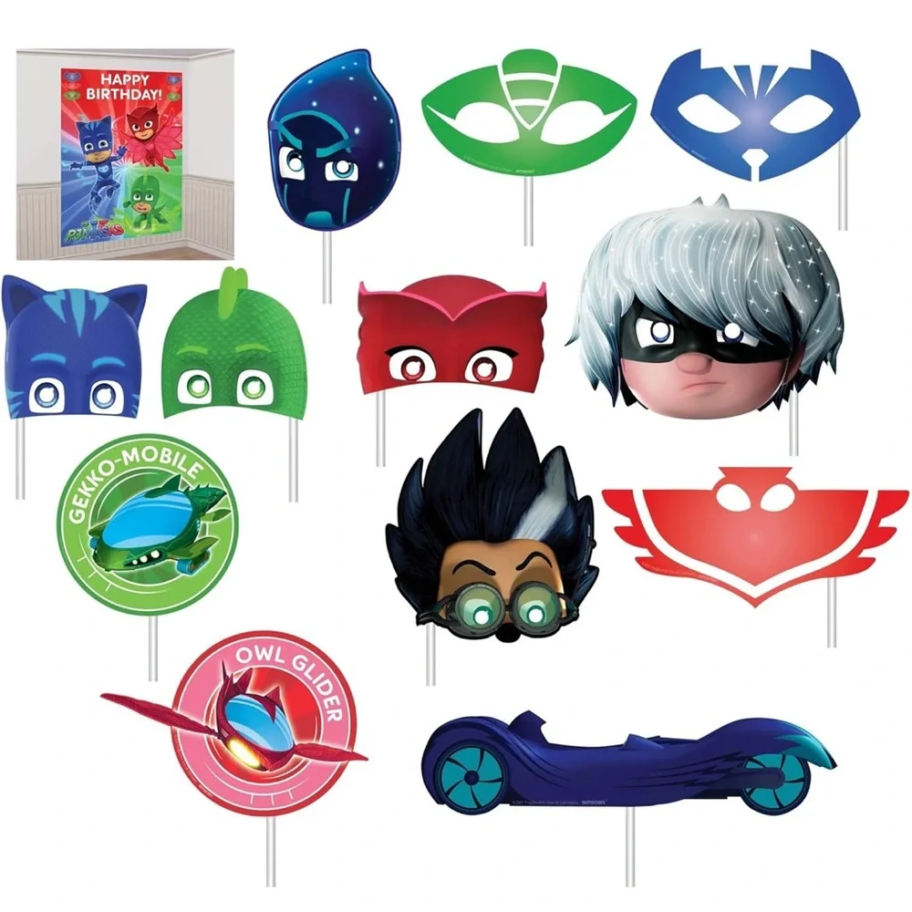PJ Masks Scene Setter Backdrop + Props Kit